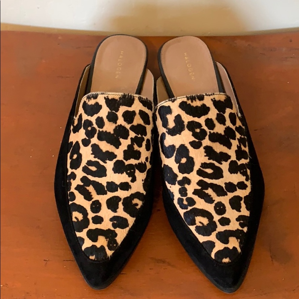 Halogen Corbin genuine calf hair slide loafer